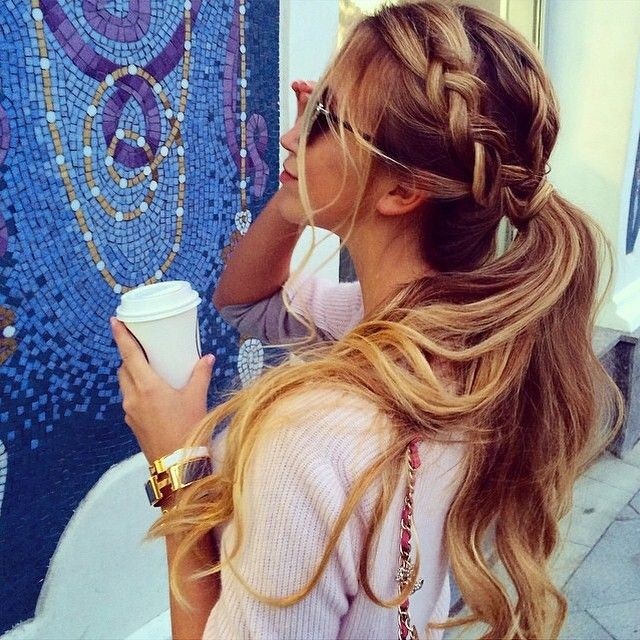Cute-Braid-with-Ponytail-Long-Hairstyles-for-Spring-and-Summer-2015